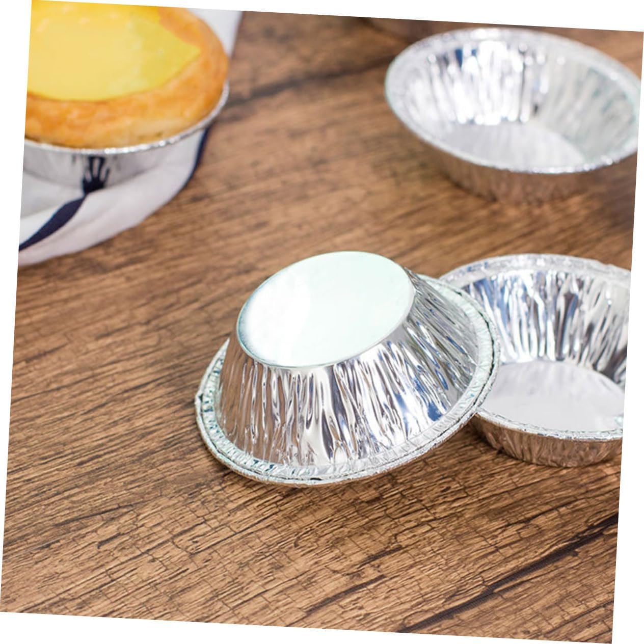 Egg Tart Mould Tartlet Baking Tools Disposable Pudding Molds Cake Molds for Baking Excellent Heat Conductivity