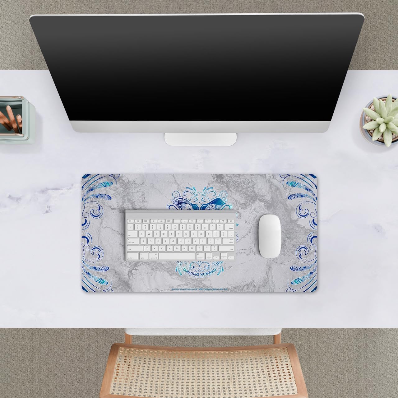 Head Case Designs Officially Licensed Harry Potter Hogwarts Aguamenti Graphics 23.62 x 11.81 x 0.12 inches (600 x 300 mm) - L Gaming Office Desk PC Keyboard Mouse Mat Pad