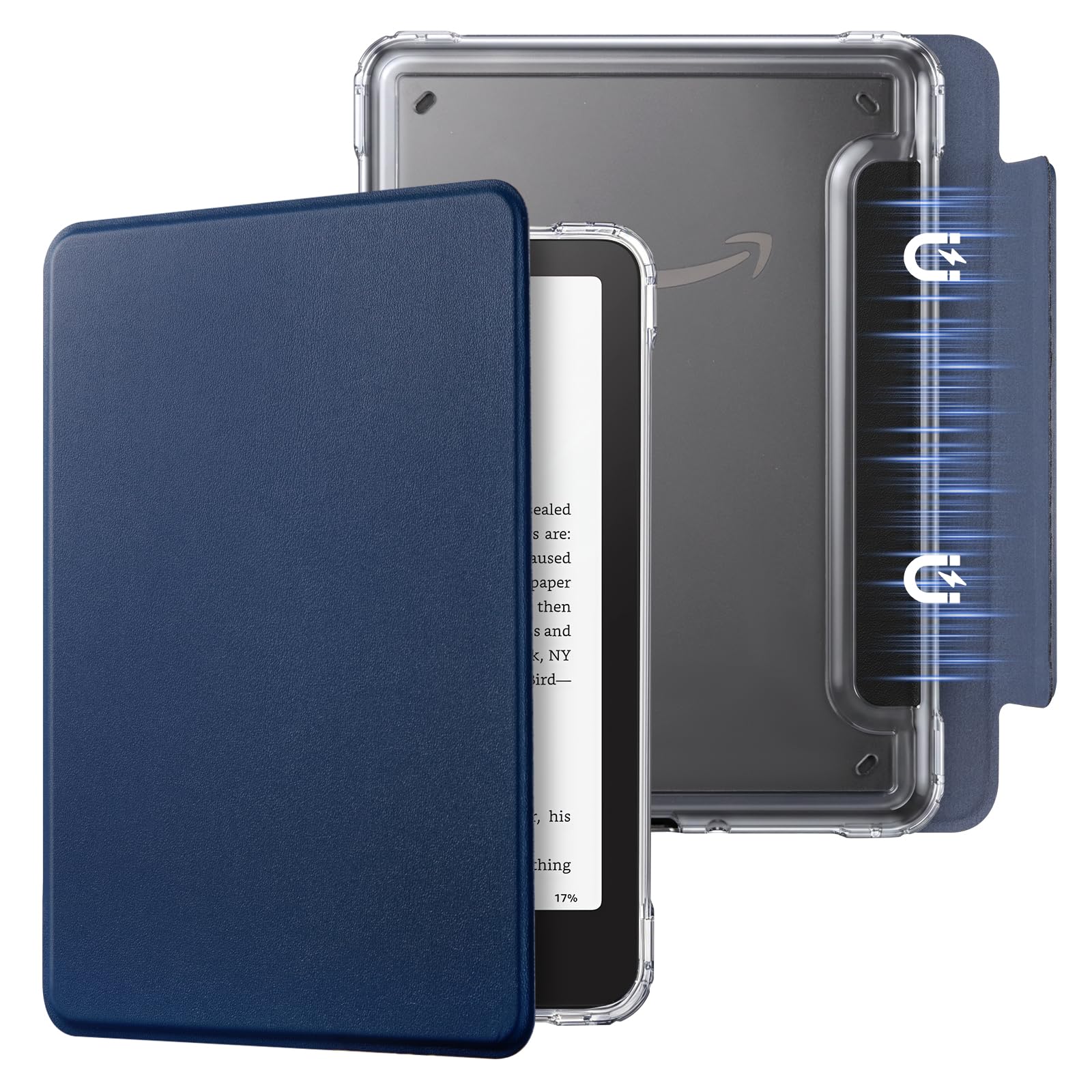 Detachable Magnetic Case for 6.8" Kindle Paperwhite 11th Gen 2021,Blue