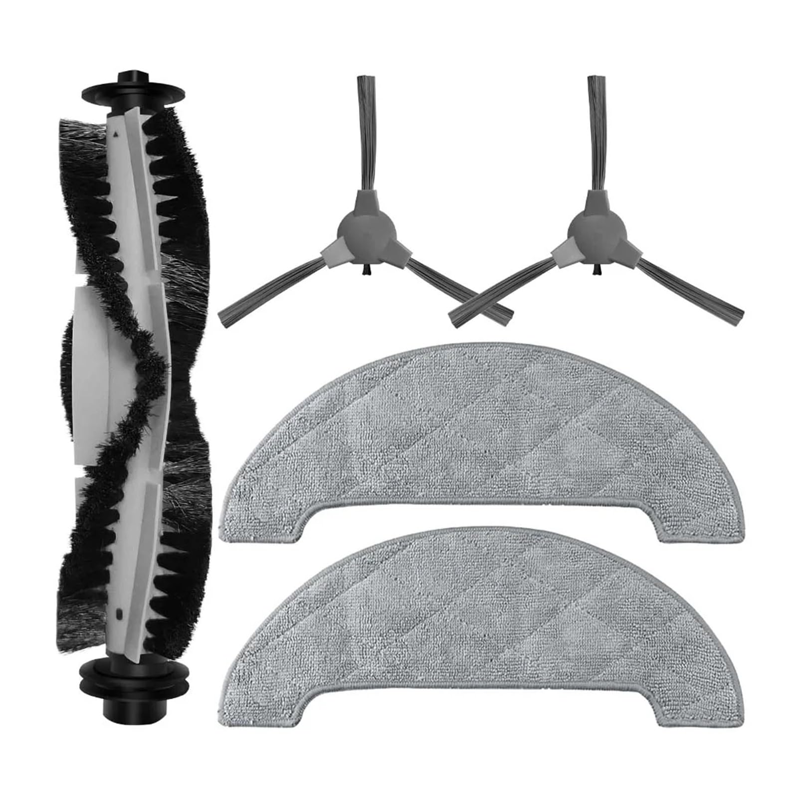 PonpEd Robot Vacuums Roller Main Brush， Side Brush， Mop Cloths Rag。Compatible For Deenkee D40 。 Replacement Accessory Spare Part (Color : Set J)