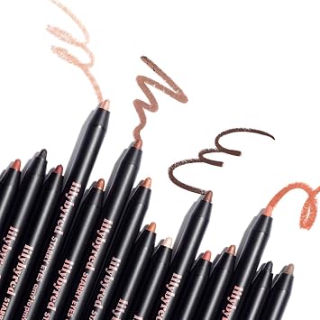 lilybyred Starry Eyes Am9 to Pm9 Gel Eyeliner | Korean Waterproof Gel Eyeliner, Smudge-Proof, Highly Pigmented, Long-Lasting, Smooth Glide, Retractable, Built-in Sharpener, 0.017 oz 05 Mellow Coral