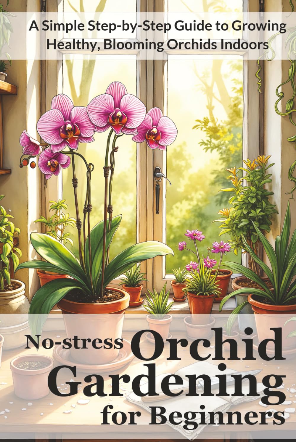 No-stress Orchid Gardening for Beginners: A Simple Step-by-Step Guide to Growing Healthy, Blooming Orchids Indoors