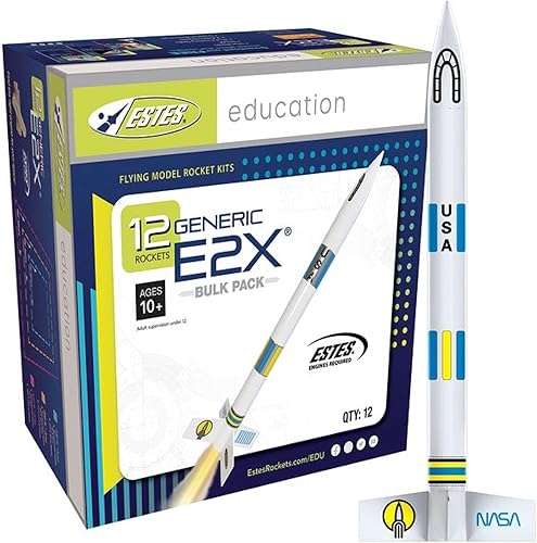 Estes E2X paquete mayorista de cohetes 12 unidades