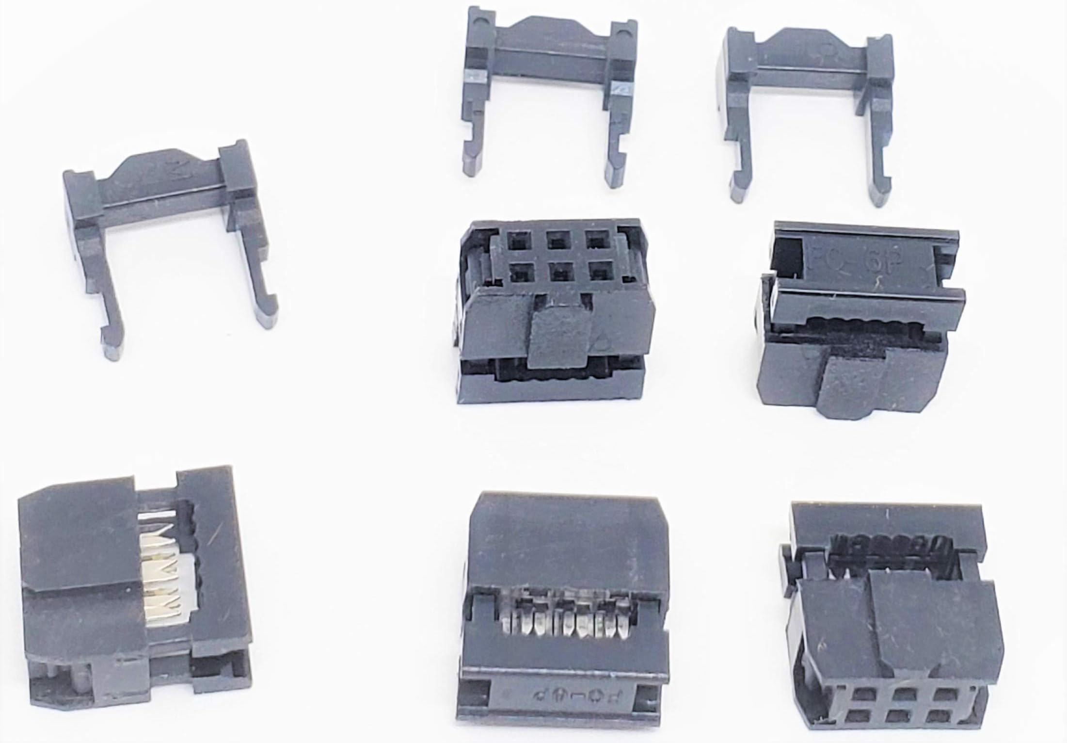 Amazon.com: Pc Accessories 50-Pack IDC 2X3 6 Pins 0.1" 2.54mm Dual Row ...