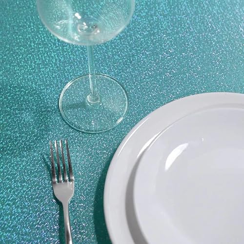 Miniatura 6 de Fitable - Mantel de lentejuelas para fiestas, de 60x84 pulgadas, mantel rectangular con purpurina brillante, para boda, baby shower, ceremonia, mesa