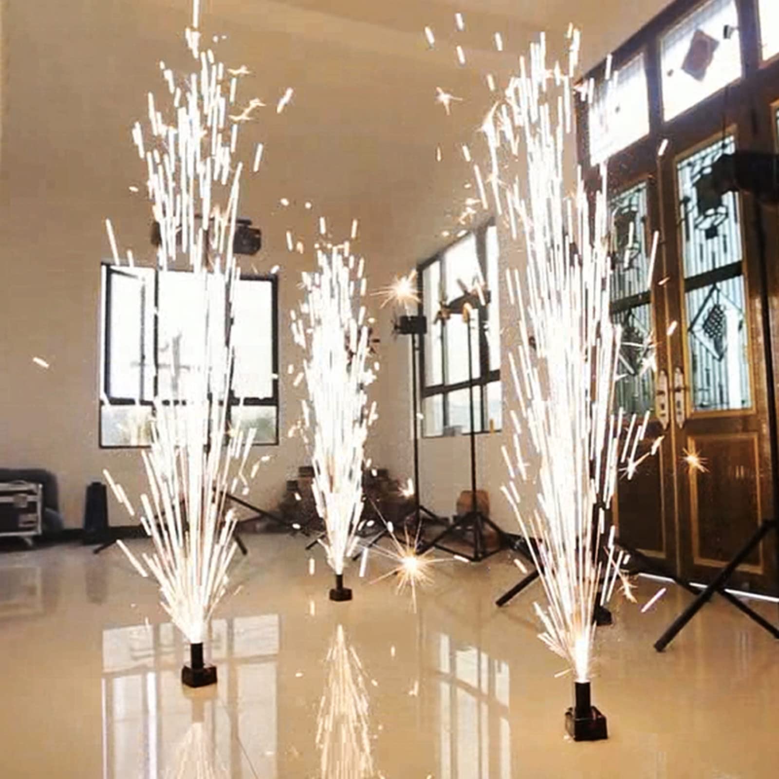 8 StüCk Kalter Pyrotechnischer EmpfäNger, Funkfernsteuerungssystem, Mit SchutzhüLle/Fernbedienungen, FüR Hochzeit/Party/BüHne Schaffen Eine Feurige AtmosphäRe