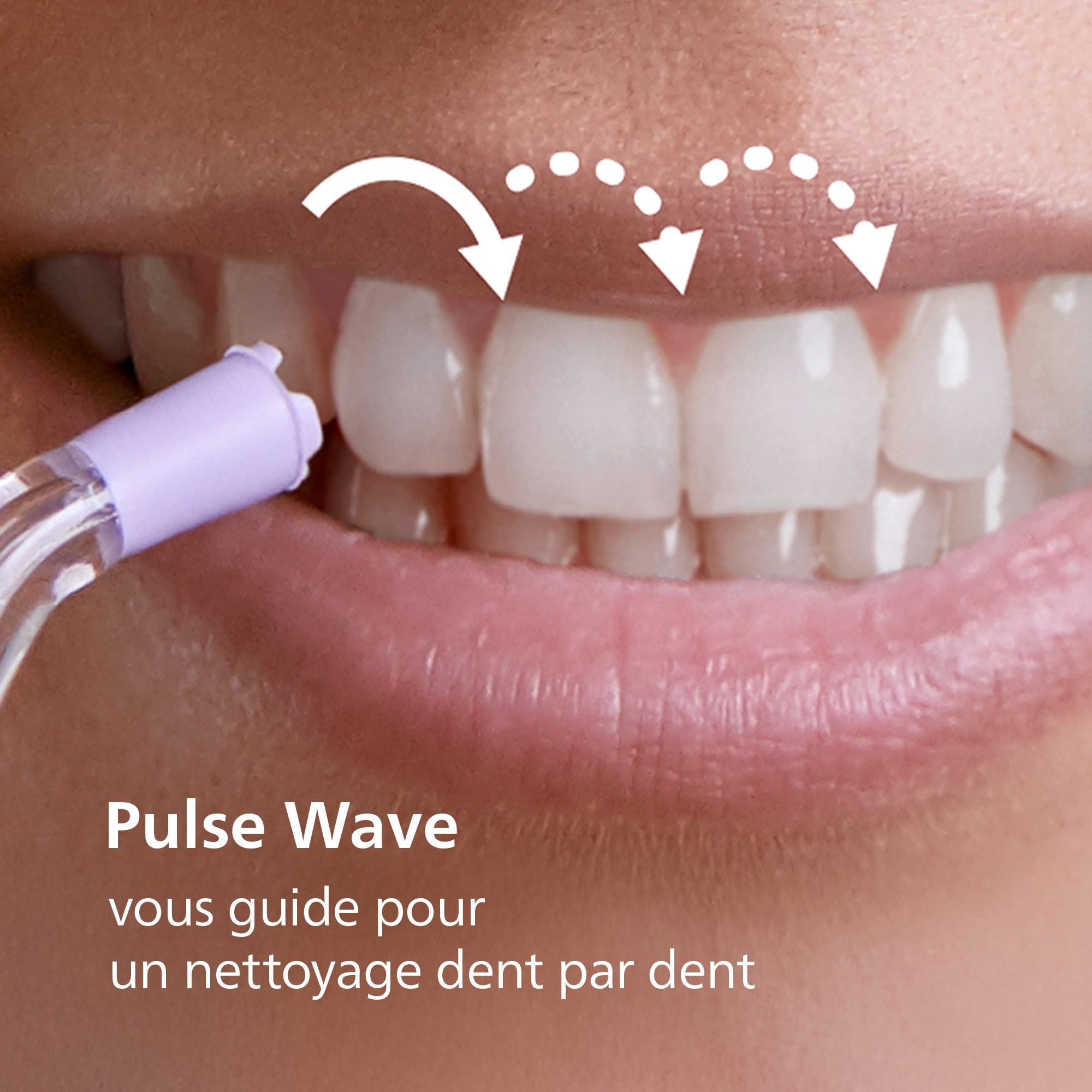 Philips Sonicare Jet dentaire Power Flosser 3000 sans fil, Blanc (modèle HX3826/31)