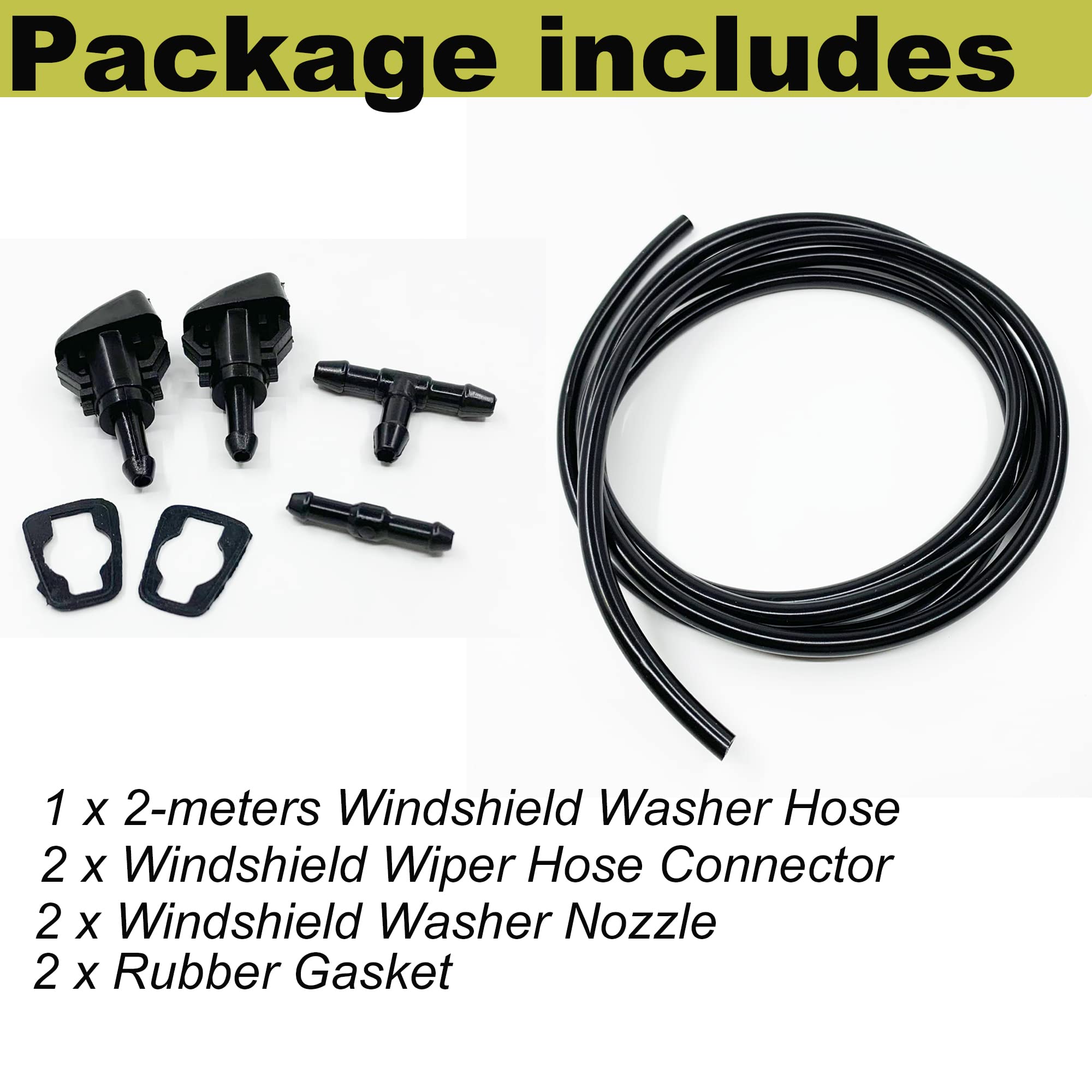 Windshield Nozzle Replacement Windshield Washer Nozzle & Hose Kit