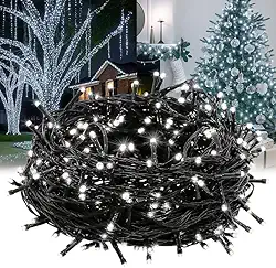 Cordão Led 30 Metros 300leds Luz Fixo C/Fonte Bivolt (Branco Frio)