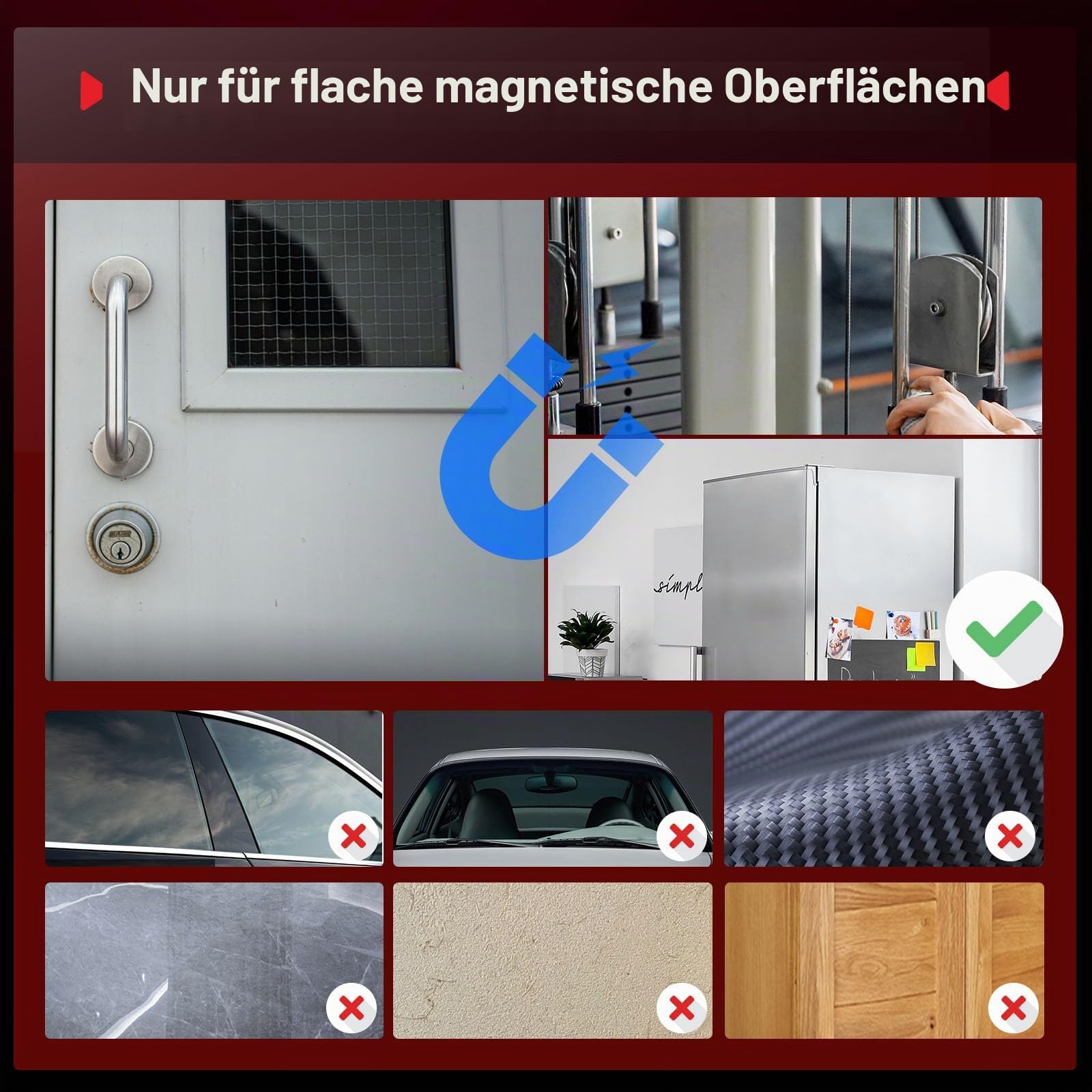 SMALLRIG Magsafe Magnetische Handyhalterung Fitness Gym 360°-Kugelkopf Verstellbare Handy Halterung doppelseitiges Magnetdesign, Tragbarer Telefonhalter für iPhone/Huawei/Xiaomi für Samsung – 5460