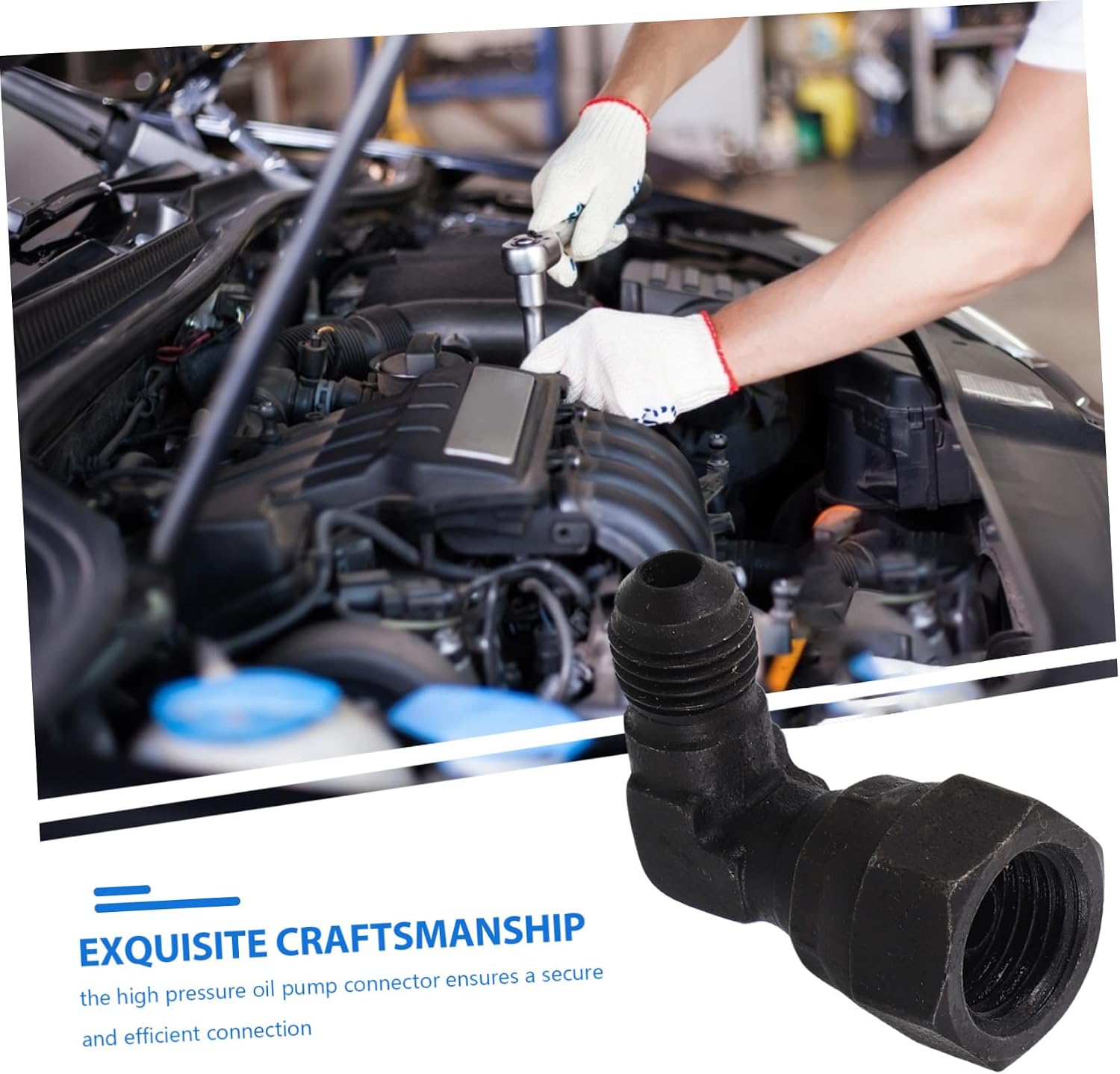 Cabilock High Pressure Oil Connector for Injector Leakproof Automotive Modification Tool for Enhanced Combustion Efficiency and Easy Maintenance Compatible with Electric and Petrol Pumps