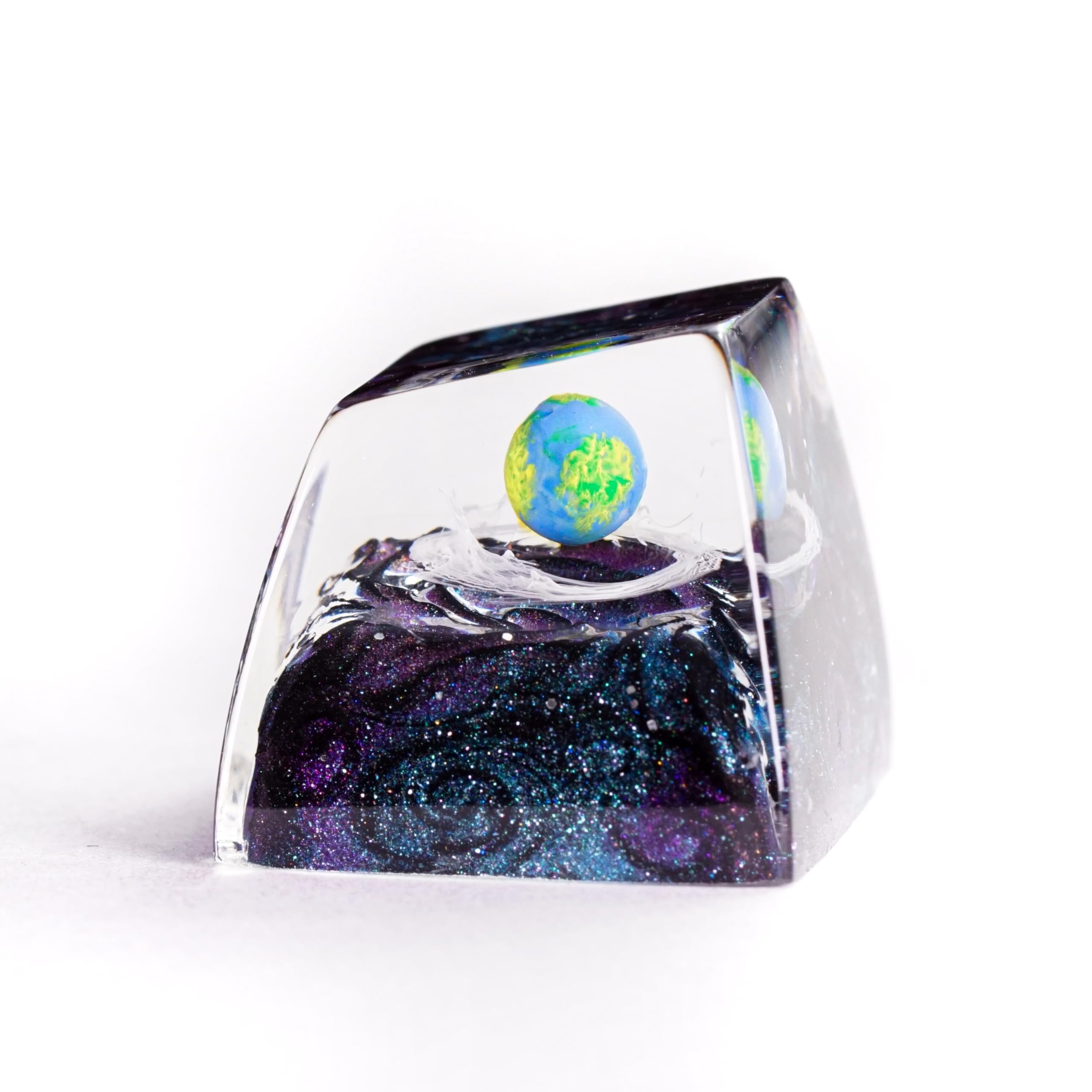 DATKEY Earth Planets Resin Artisan Keycap, Galaxy Spacebar Keycaps, Interstellar Custom Earth Keycaps Handmade Gift for Man Boyfriend On Christmas Valentine Anniversary - 3