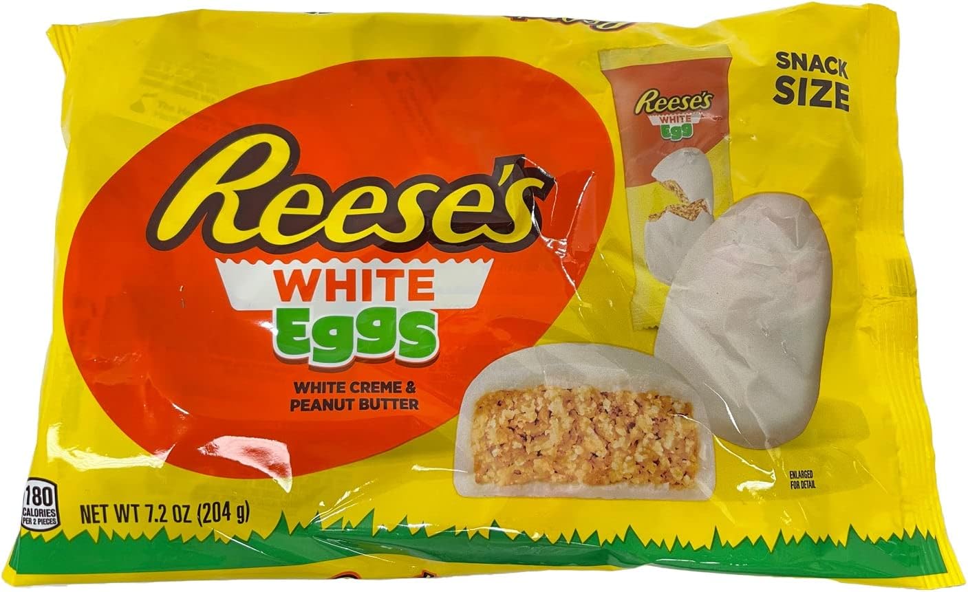 Reese's Easter White Peanut Butter Eggs Snack Size 7.2 oz. Bag