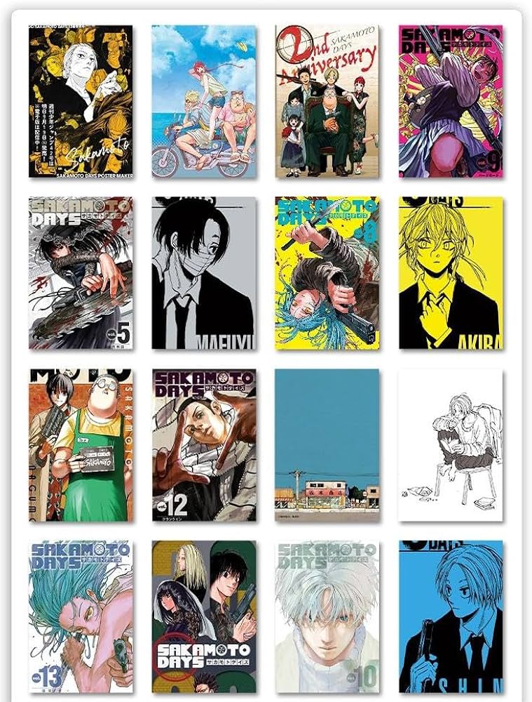 Amazon.co.jp: ステッカー サカモト デイズ 108枚 ノートステッカー