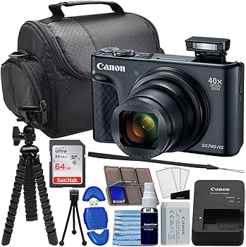 Amazon.com : Canon PowerShot SX740 HS Digital Camera (Black