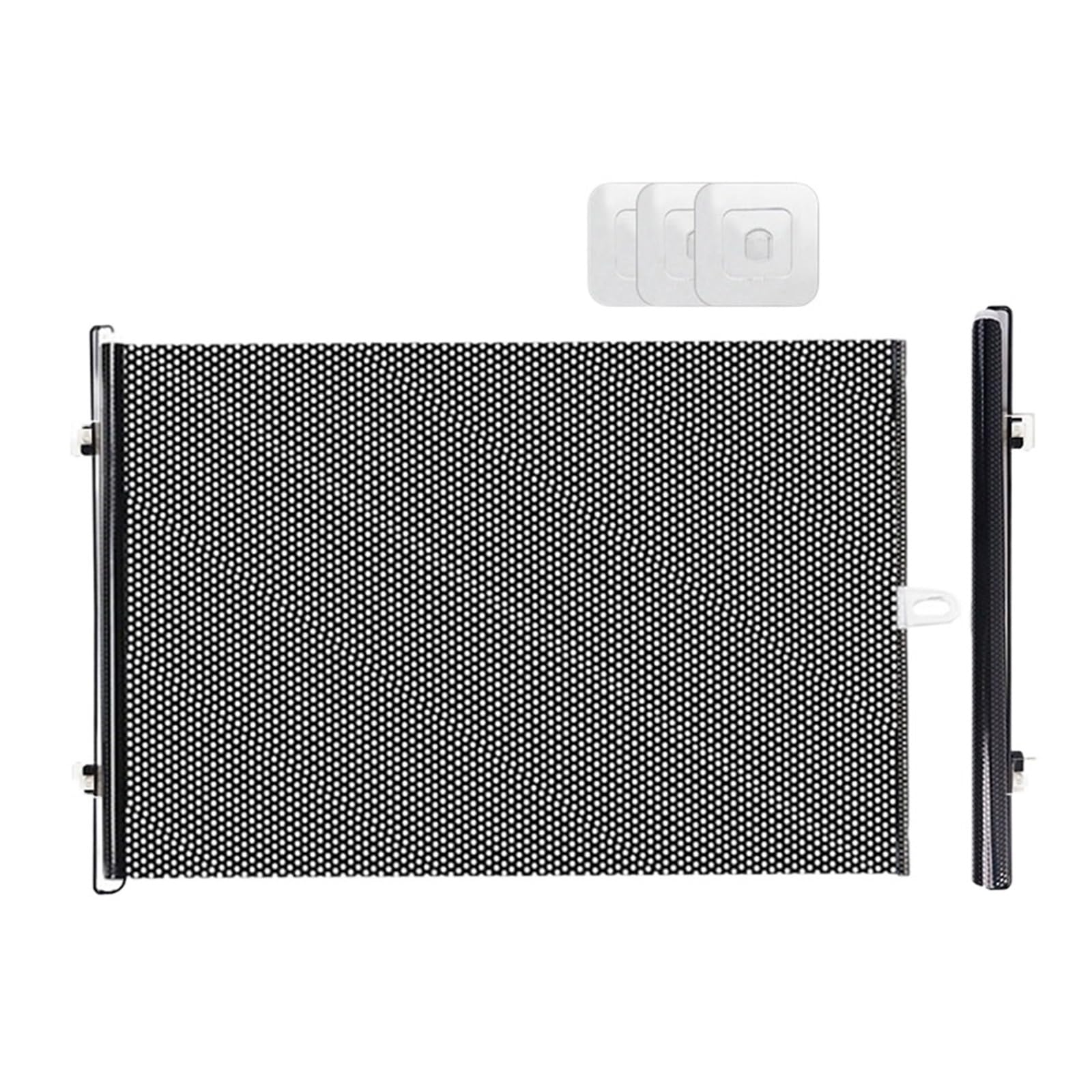 Retractable Dog Gate Retractable Pet Fence Barrier Folding Safety Gate With Universal Hooks Safe Guard Door(58x125cm)