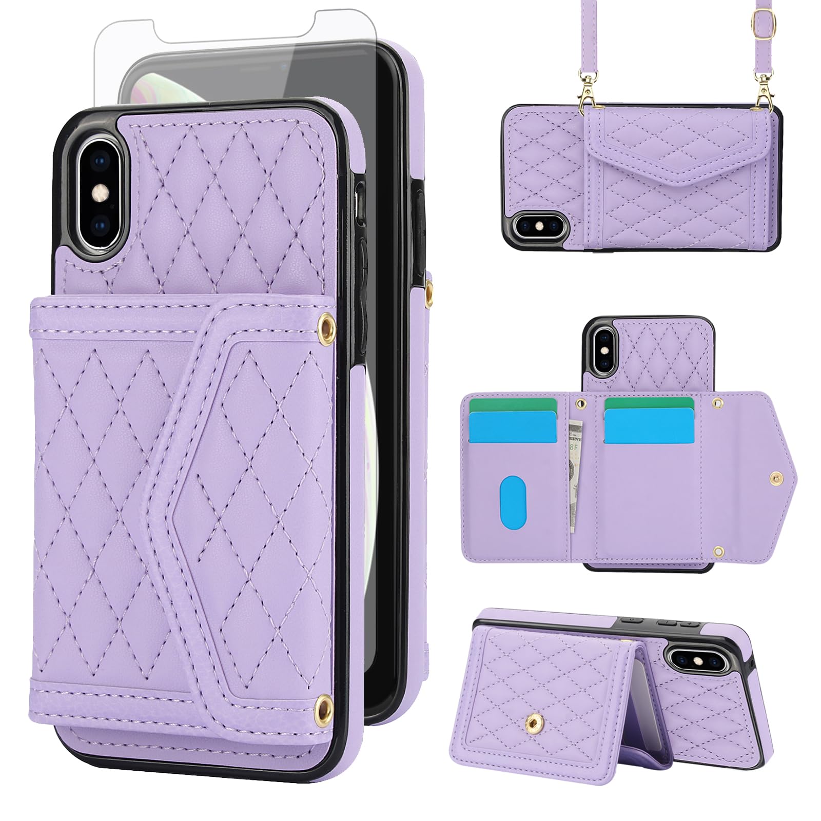 Coque portefeuille iPhone XR antichoc anti-rayures avec vitre - 8