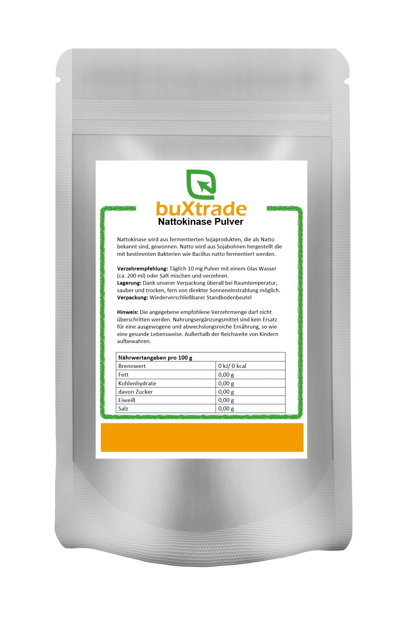 250 g Nattokinase Pulver | Natto | Vegan | Buxtrade | Sojabohnen