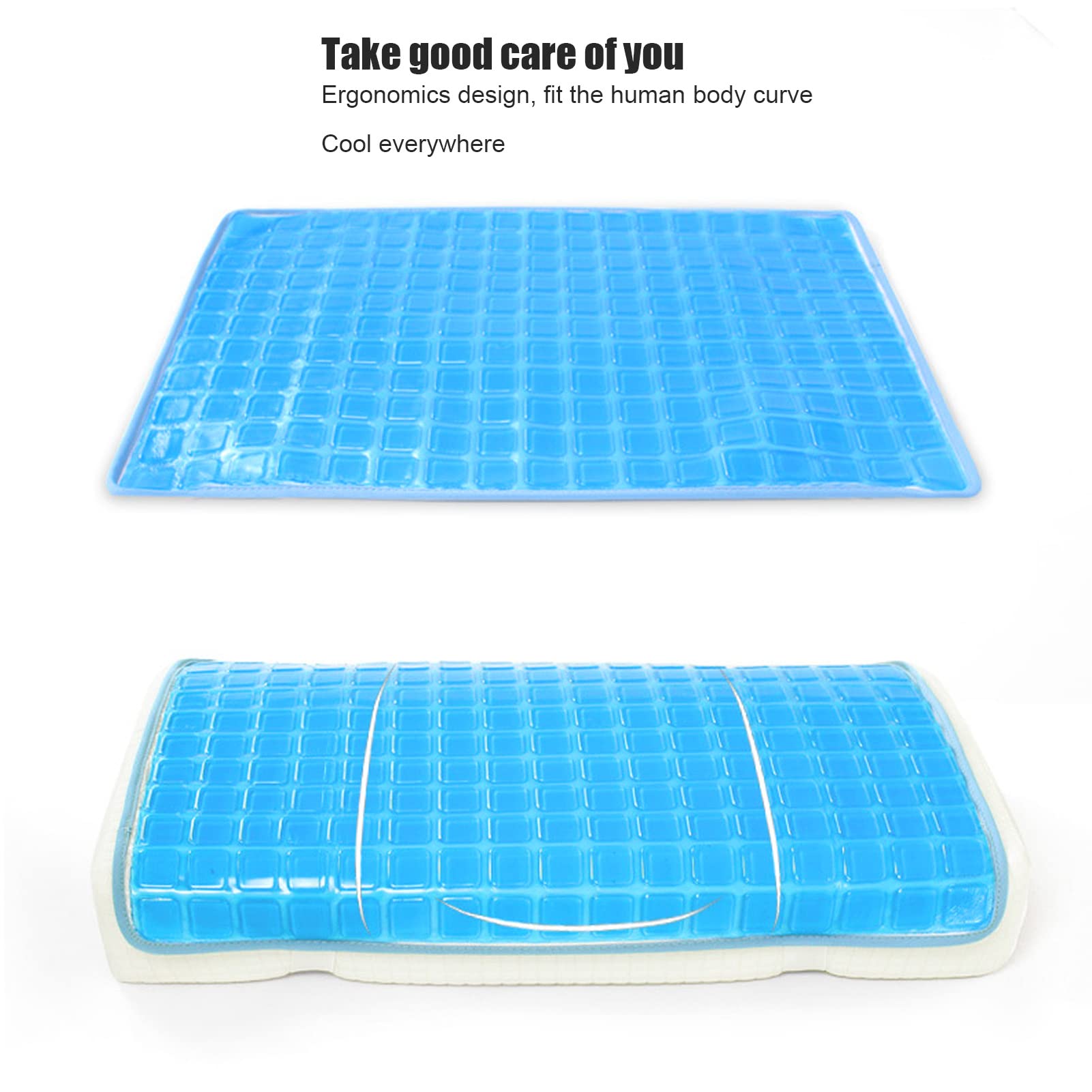 Dioche Chilipad CCooling Gel-Kissenmatte – Weich, Flexibel, Kissen für Zuhause und Schönheitssalon | Quadratische Form, 58x40 cm