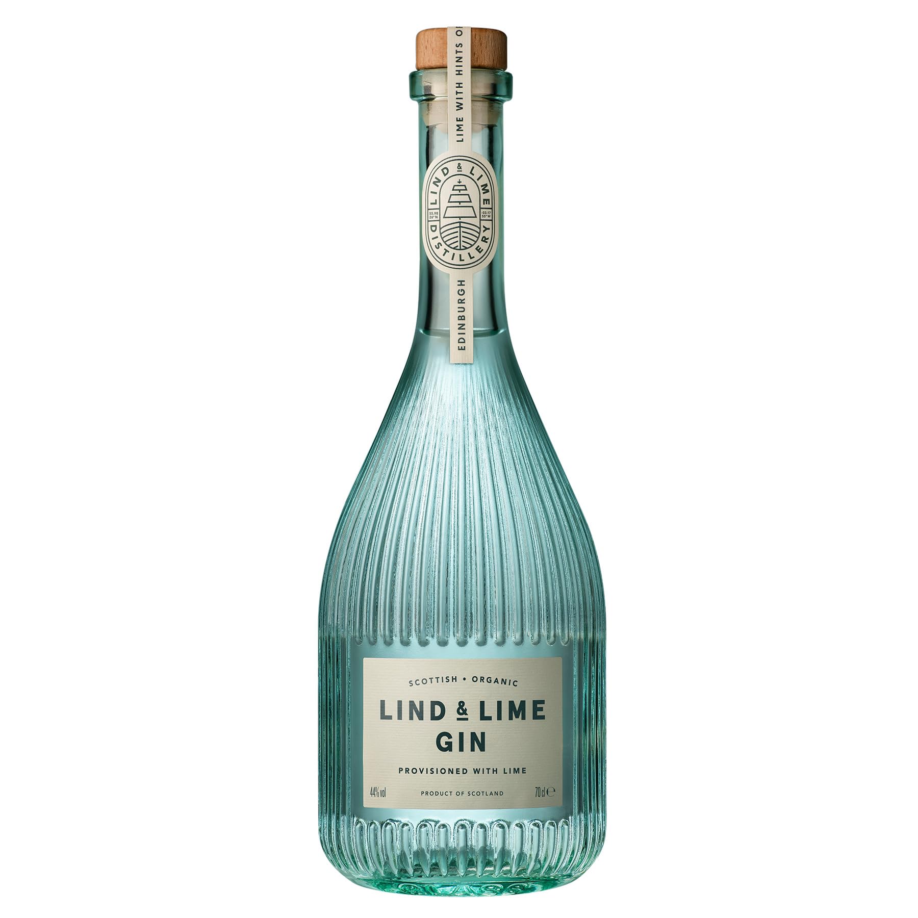 Lind & Lime Gin | An award-winning organic Scottish London Dry Gin | 44% ABV | 70cl Bottle | Crisp, dry and well balanced with spice, citrus and floral notes