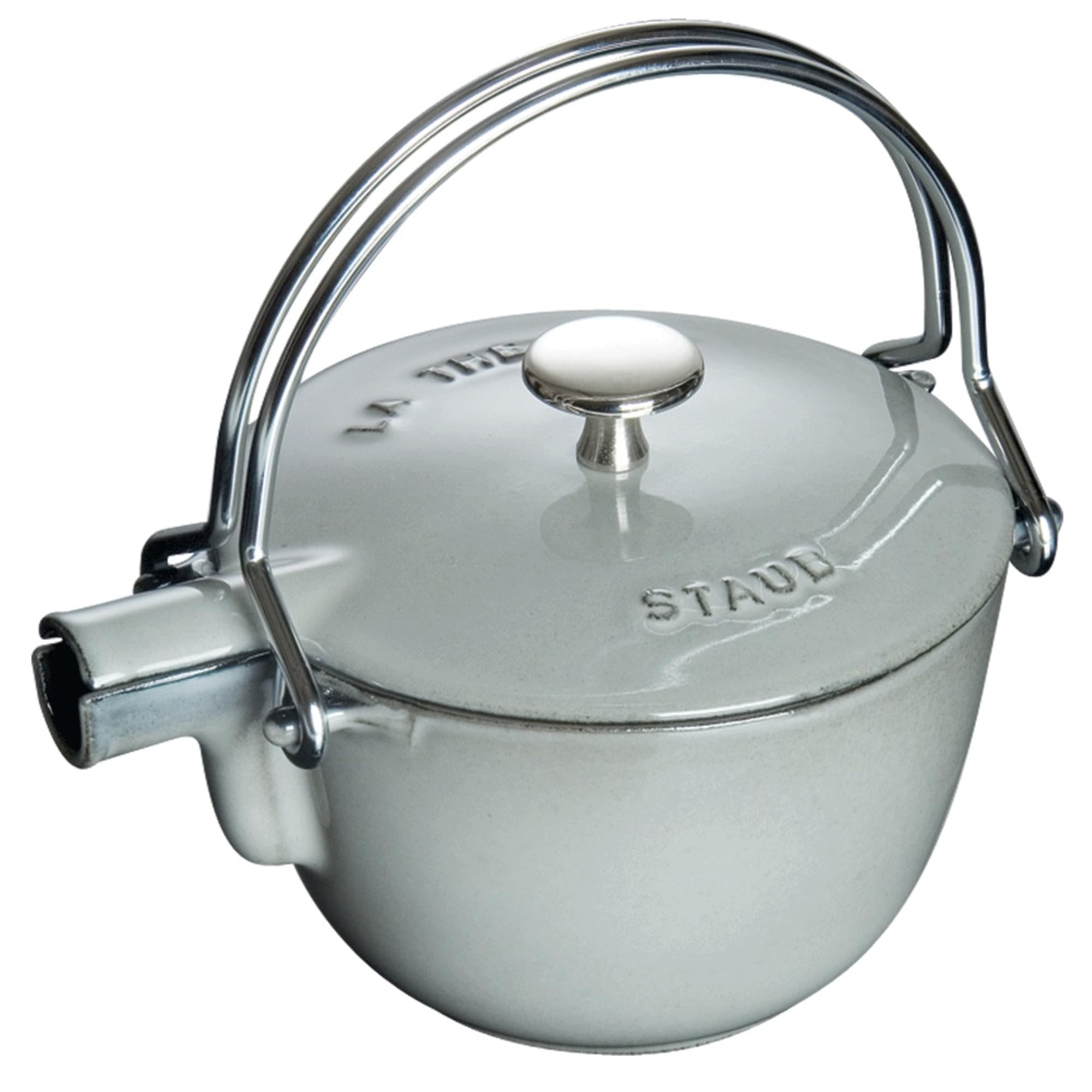 Amazon.com | Staub Cast Iron 1-qt Round Tea Kettle - Graphite Grey