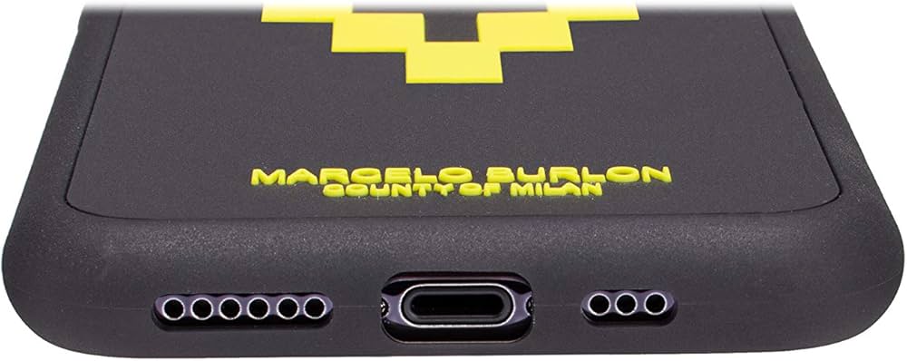 Marcelo Burlon Cover Originale Per IPhone X/XS/SE – Custodia Semi-Flessibile Trasparente + Vetro Temperato 9H Asahi Incluso, Antiurto E Antigiallimento