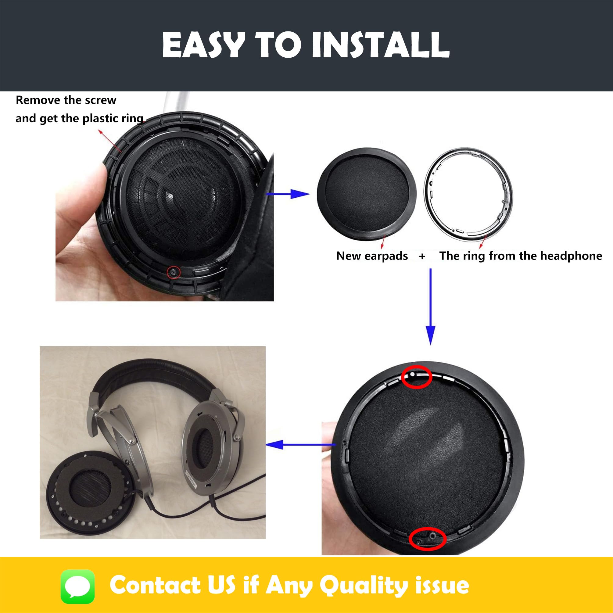Amazon.com: HTINDUSTRY Earpads and Headband Replacement