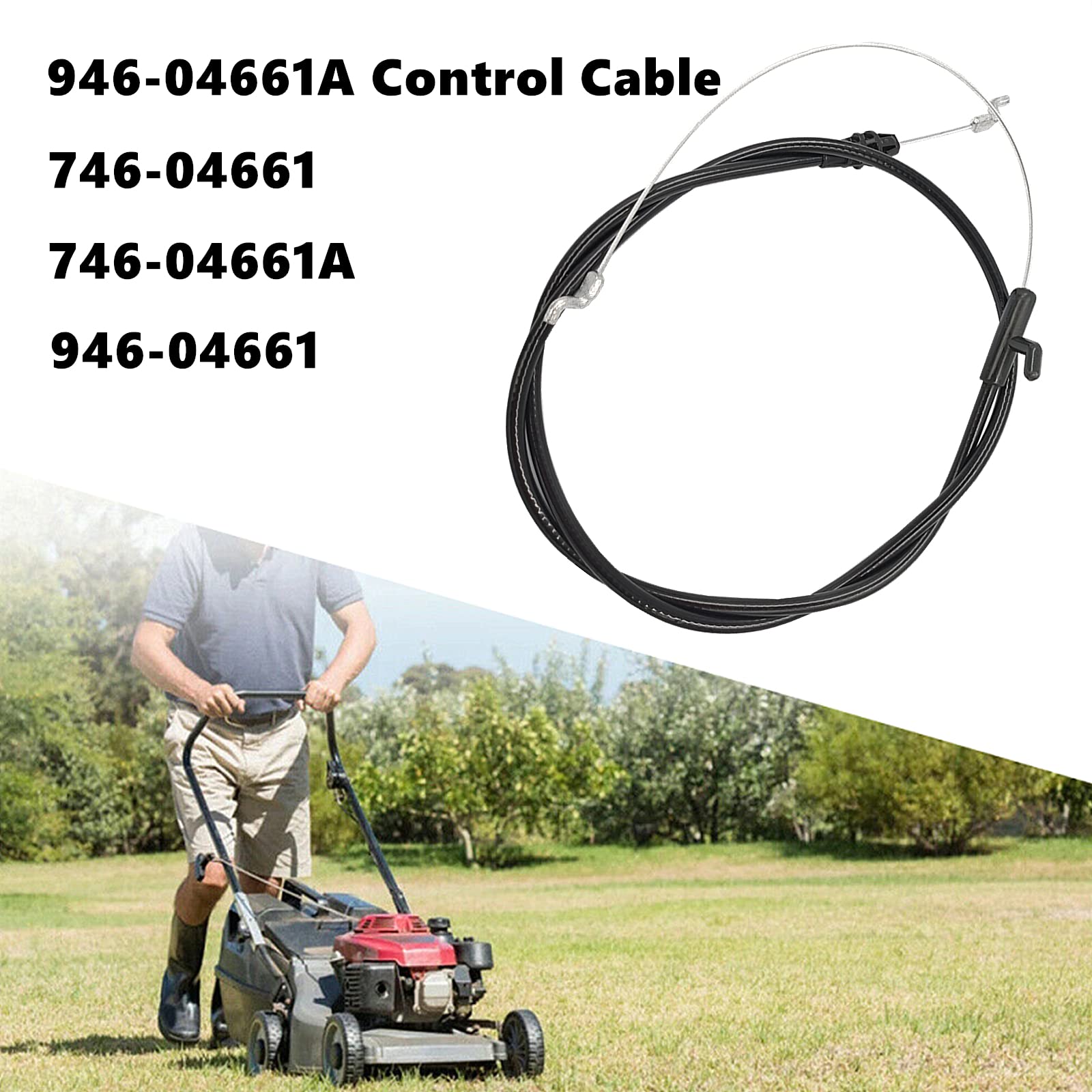Cavo Di Controllo Sostitutivo 746-04661A, 946-04661 Per Tosaerba Yard Man Machines 87789406