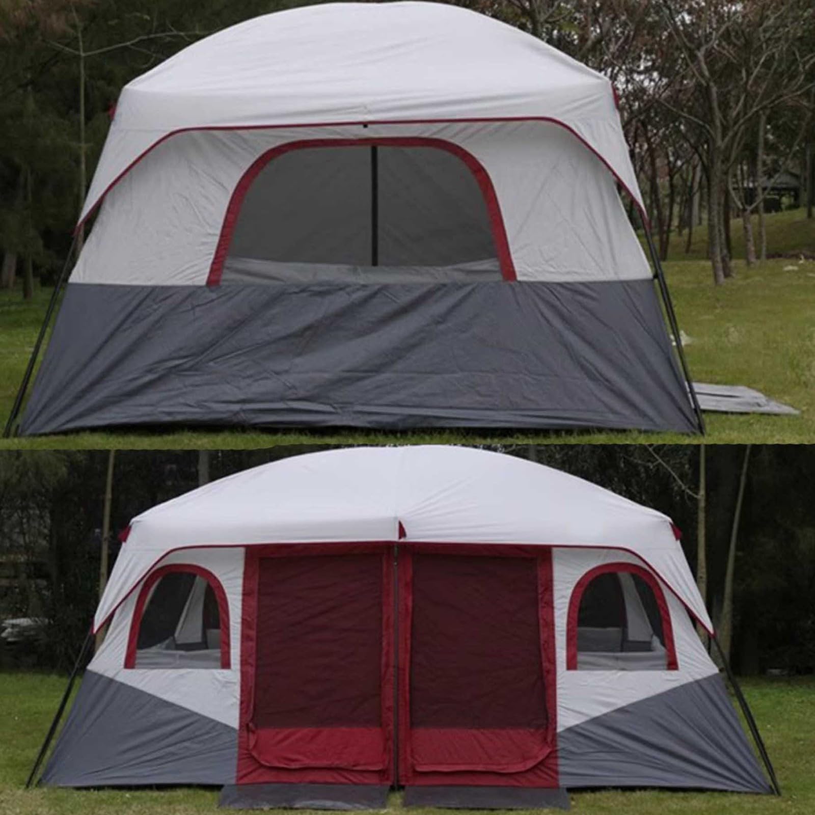 Tenda Grande FMBLDM Impermeabile per 8-12 Persone con 2 Camere da Letto Familiari