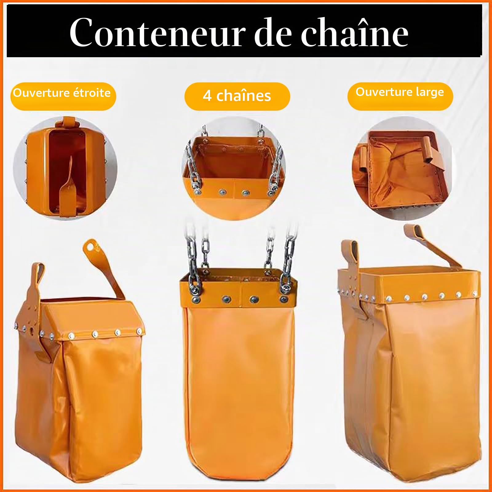 Sac à chaîne conteneur pour palan