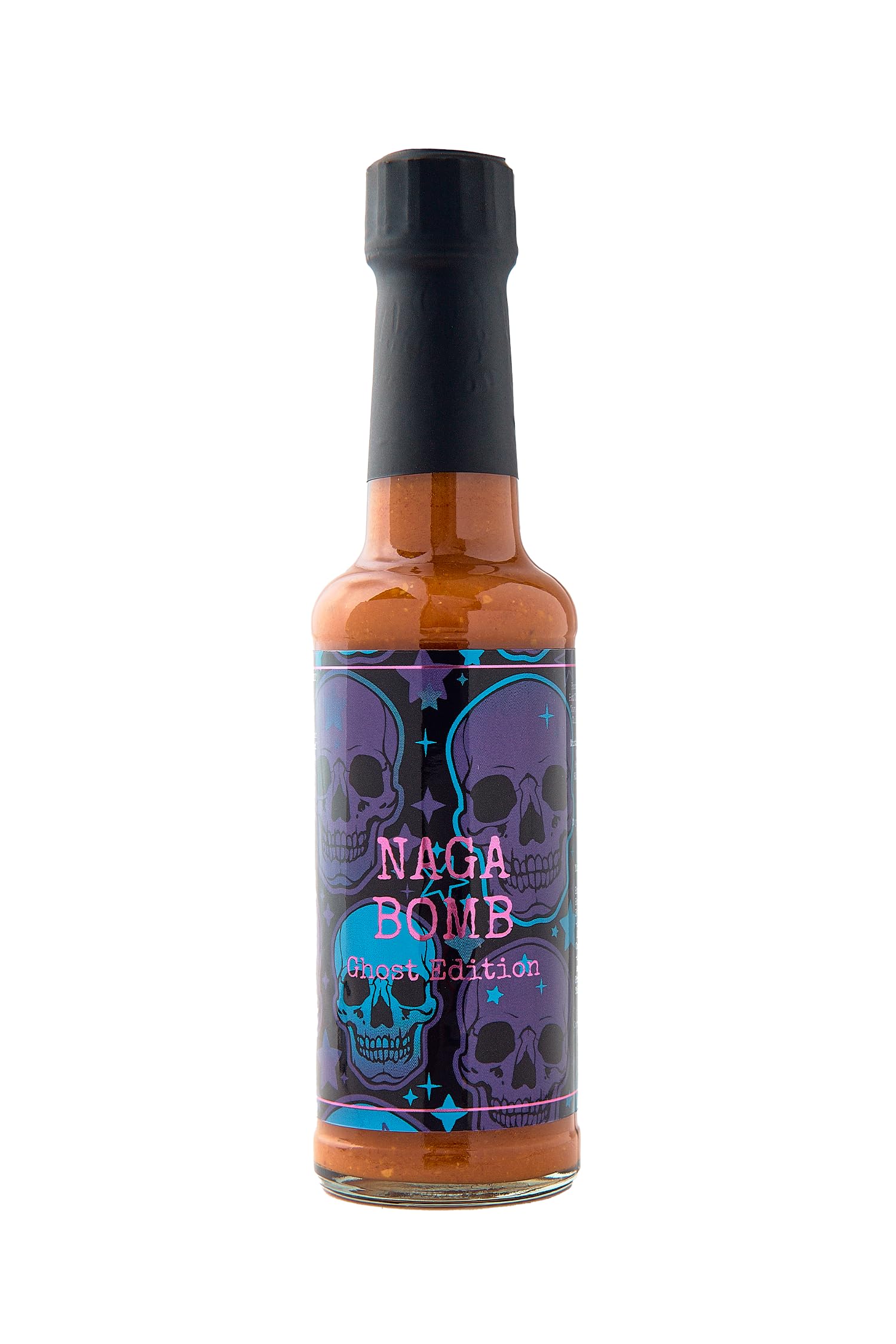 Big Ginger Sauce Co | Naga Bomb Ghost Edition Hot Sauce | Chilli Pepper Sauce | Bottle 150ml
