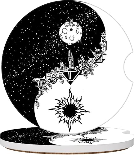 Miniatura 14 de 2 unidades de posavasos de árbol camuflaje para portavasos, posavasos de cerámica para portavasos de coche, posavasos absorbentes para portavasos de