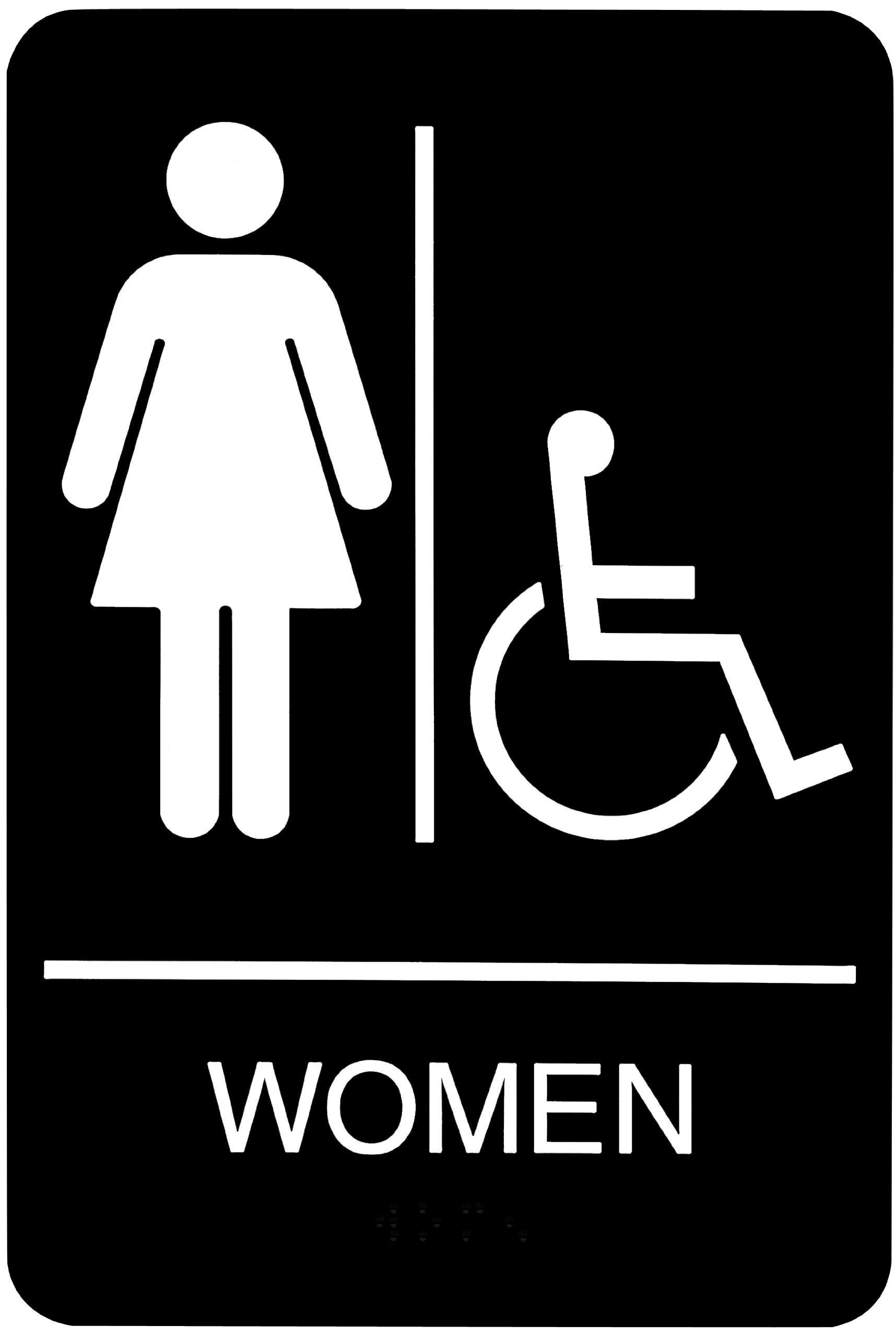 Buy Headline Sign 9005 ADA Wheelchair Accessible Women's Restroom Sign
