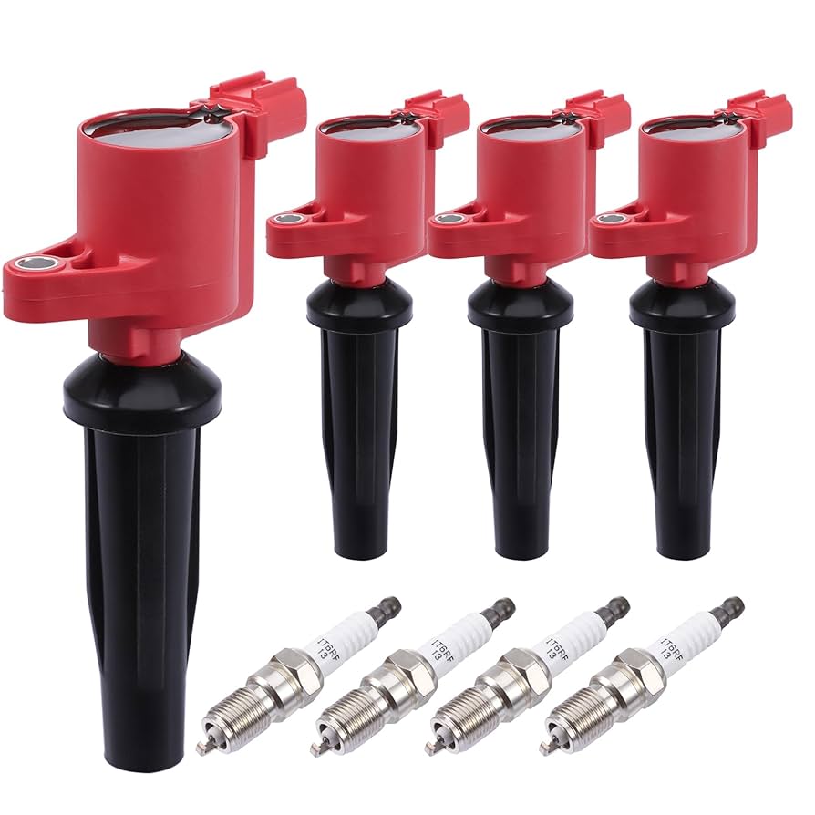 ② キャッスル　2.3.4.5 Amazon.com: Set of 4 Ignition Coil Pack and 4 Spark Plug