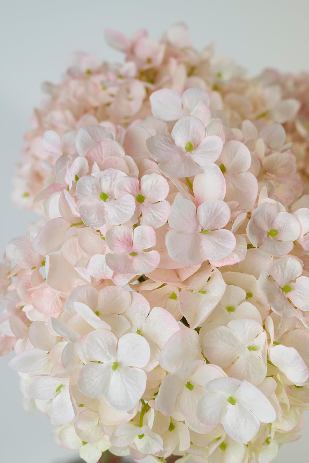 Hydrangea Artificial Flowers, Gradient Color 2PCS Fake Real Touch Large Faux Hydrangea Silk Bouquet with Stems Home and Office Decoration (Pink) - Image 2