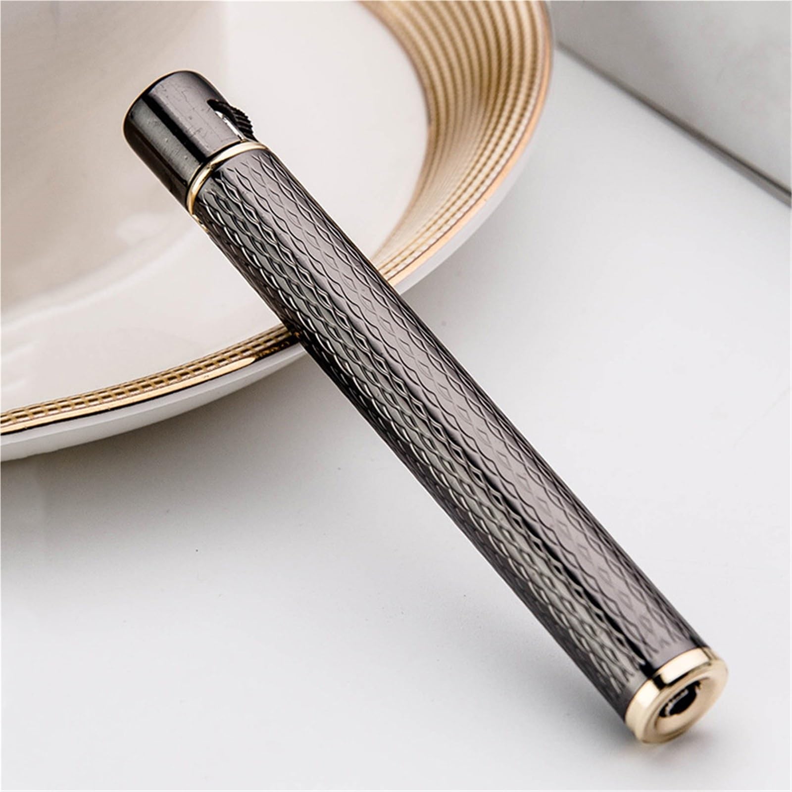 Encendedor de rueda de molienda ultrafino, un elegante detalle de metal para regalar
