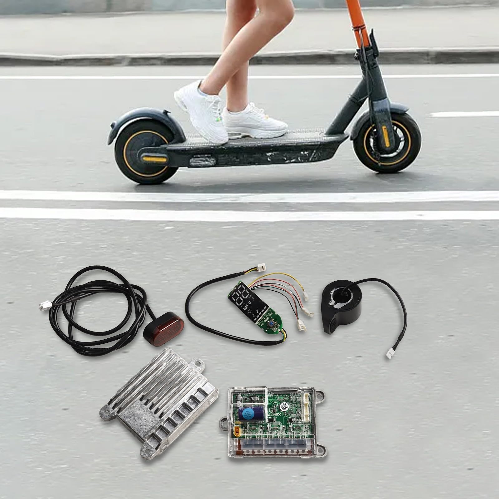 Scooter Controller Kit für Xiaomi für m365 für Pro 2 Essential | Kompatibel mit M365, Pro, für 1s, Essential; einfache Installation, Hardware- und Gummiaufbau, langfristige Haltbarkeit