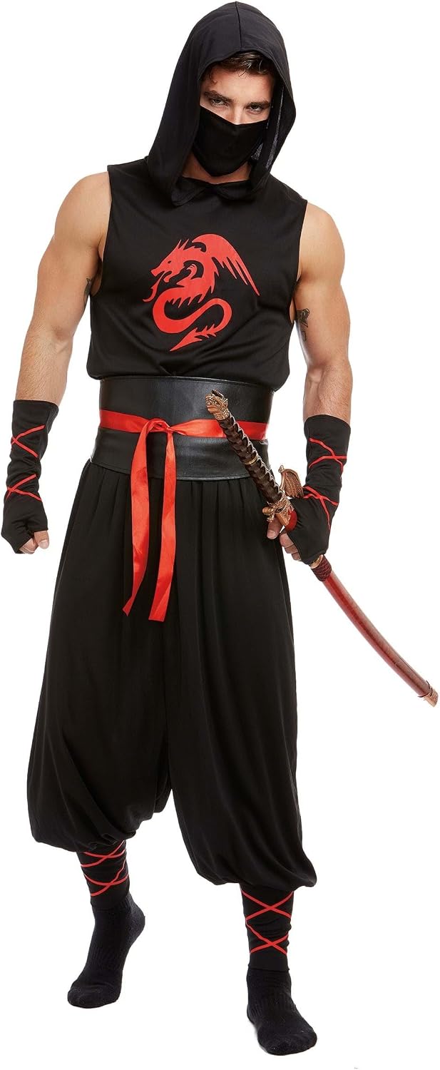 Men's Plus Size Sexy Ninja Costume