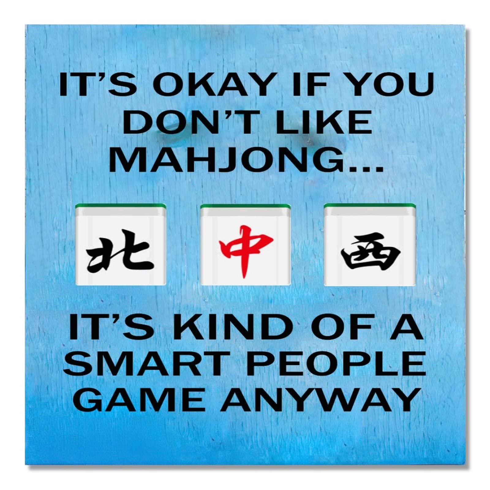 Panneau en bois déco jardin pour personnaliser un espace Mahjong