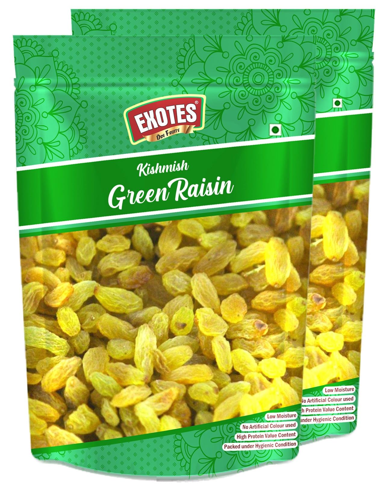 Exotes Green Long Raisin/ Kishmish Pouch, Pack of (2 X 250 Grams) - Fresh (B08HKTBGCX) Amazon Price History, Amazon Price Tracker