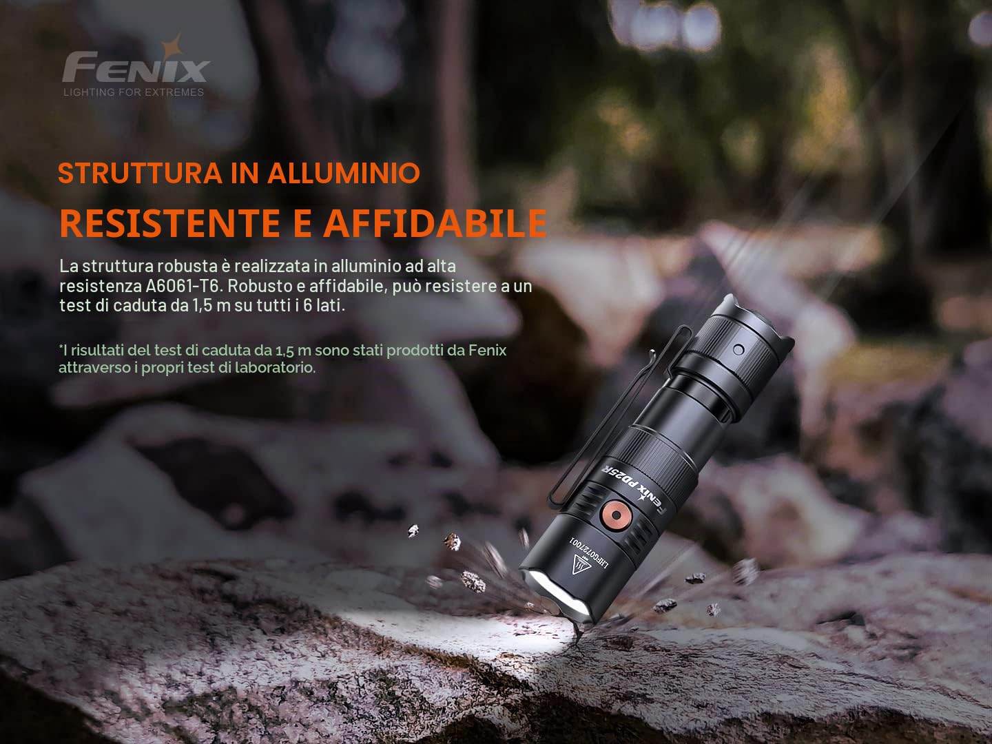 FENIX PD25R - Mini torcia LED multifunzione ricaricabile, 800 lumen, 250 m, 70 ore massime, 700 mAh, USB-C, clip corpo a due posizioni, IP68