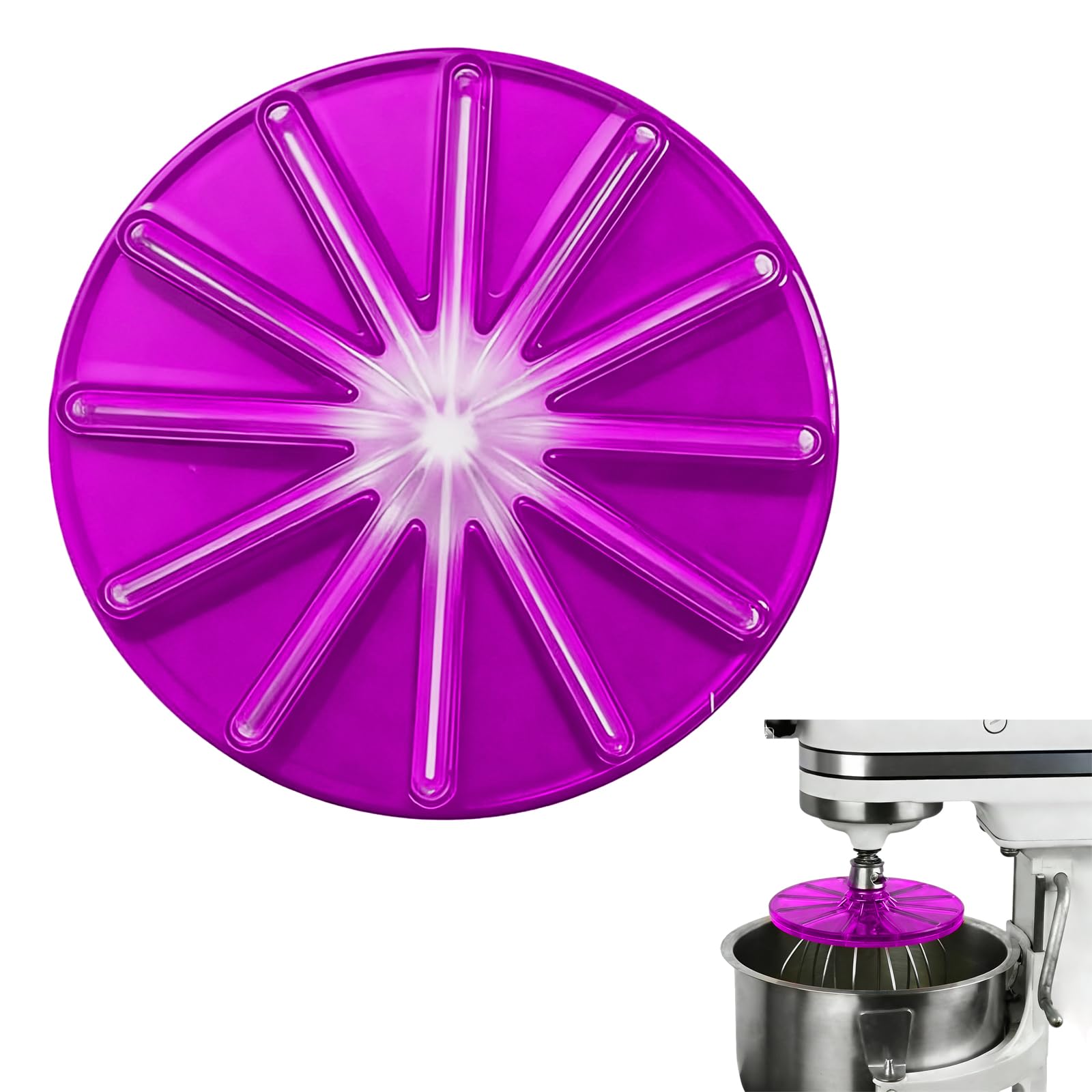 Round Stand Mixer Wiper, Blender Cream Scraper Accessory for 4.5qt 5qt Tilt