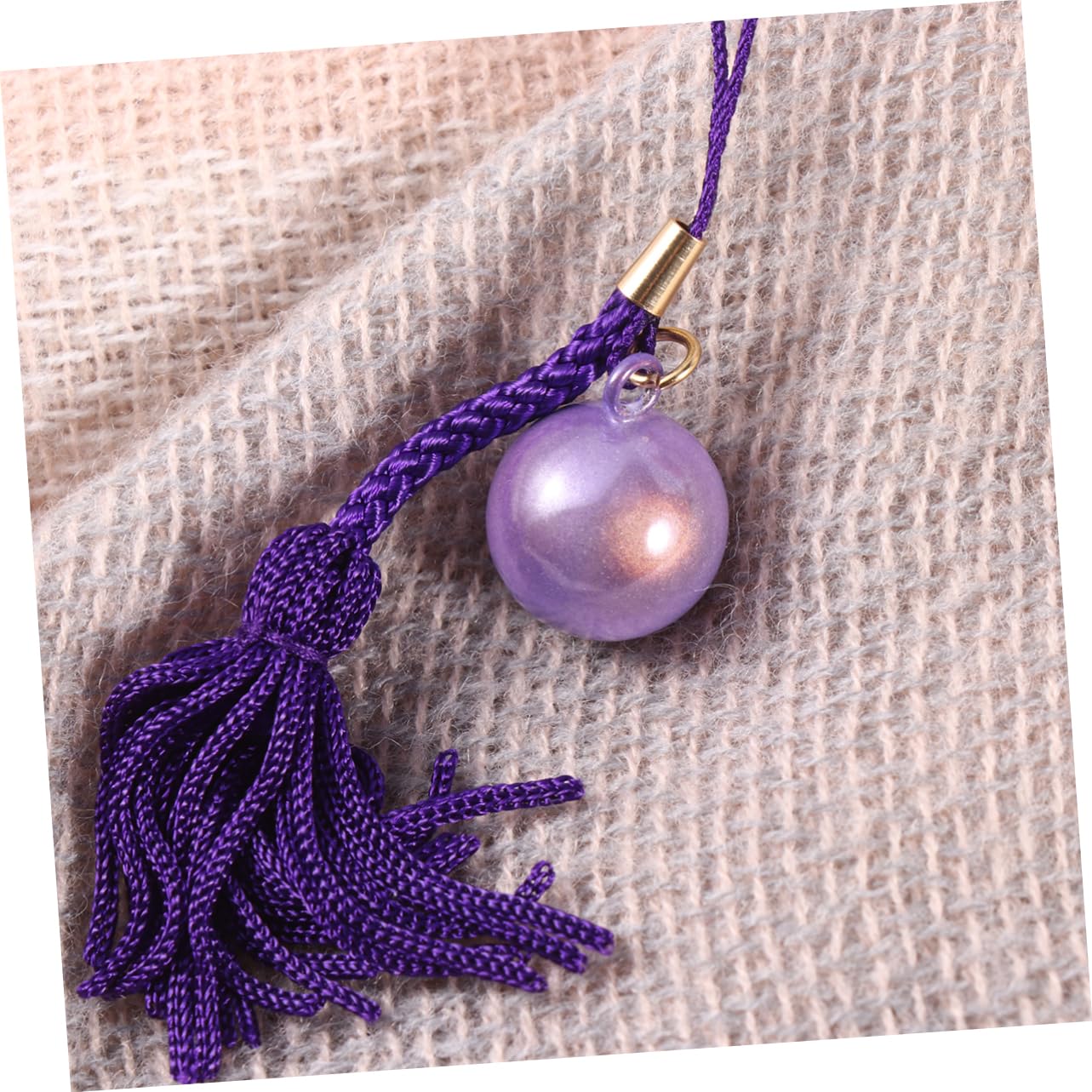 2x Japanische Wasserglocken Mit Quaste - Gold & Silber Anhänger Für Handy & Rucksack