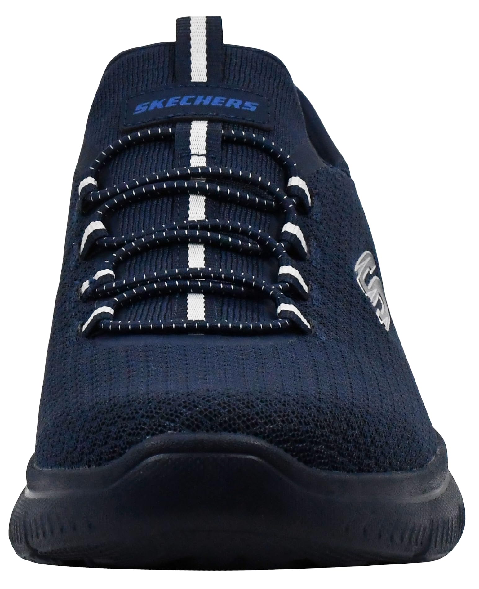 Skechers Summits High Range Hands Free Slip-in Baskets pour hommes à enfiler, bleu marine/bleu, 10 Wide