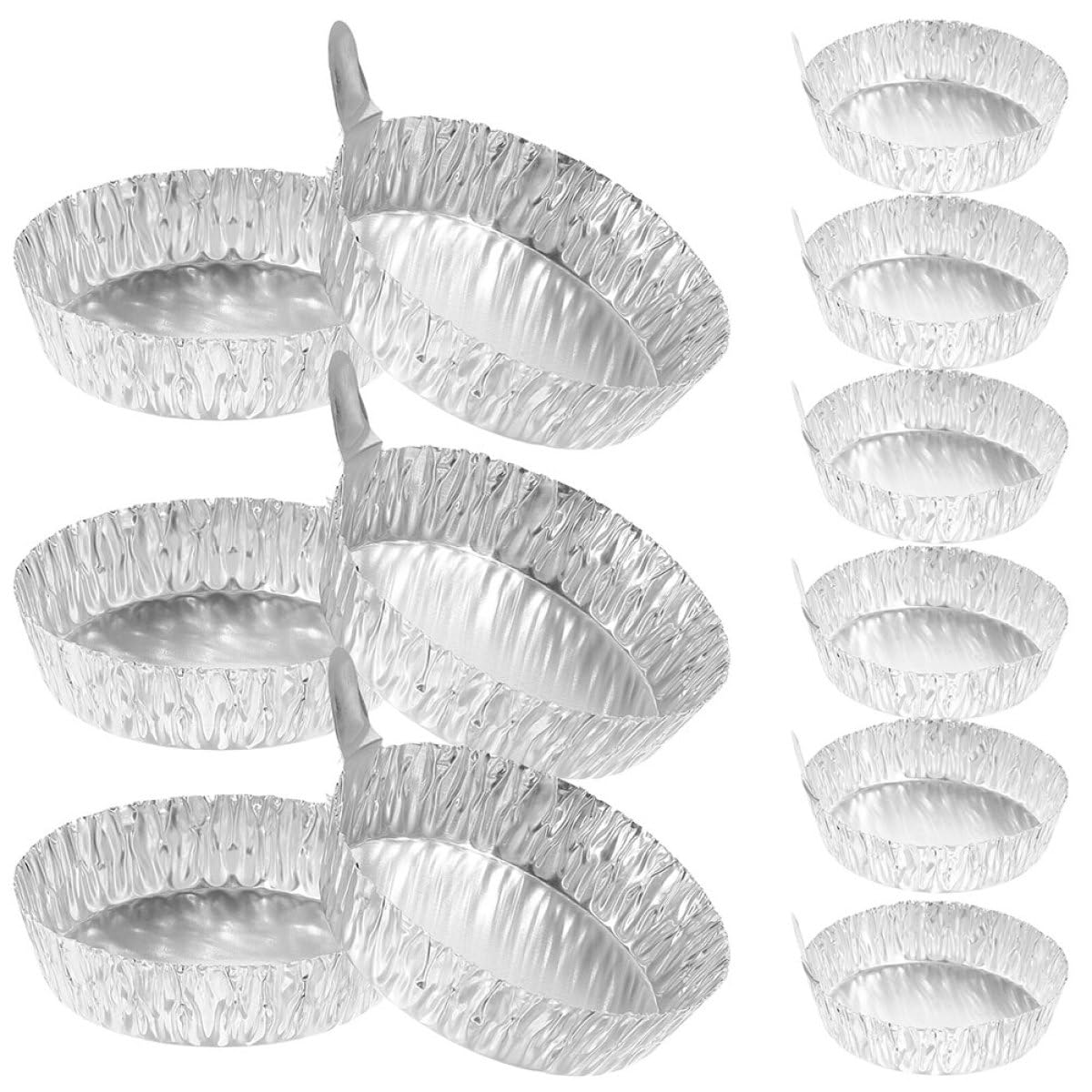 Platos de Pesaje de Aluminio con Asas 42 ml para Laboratorio, 200 Unidades