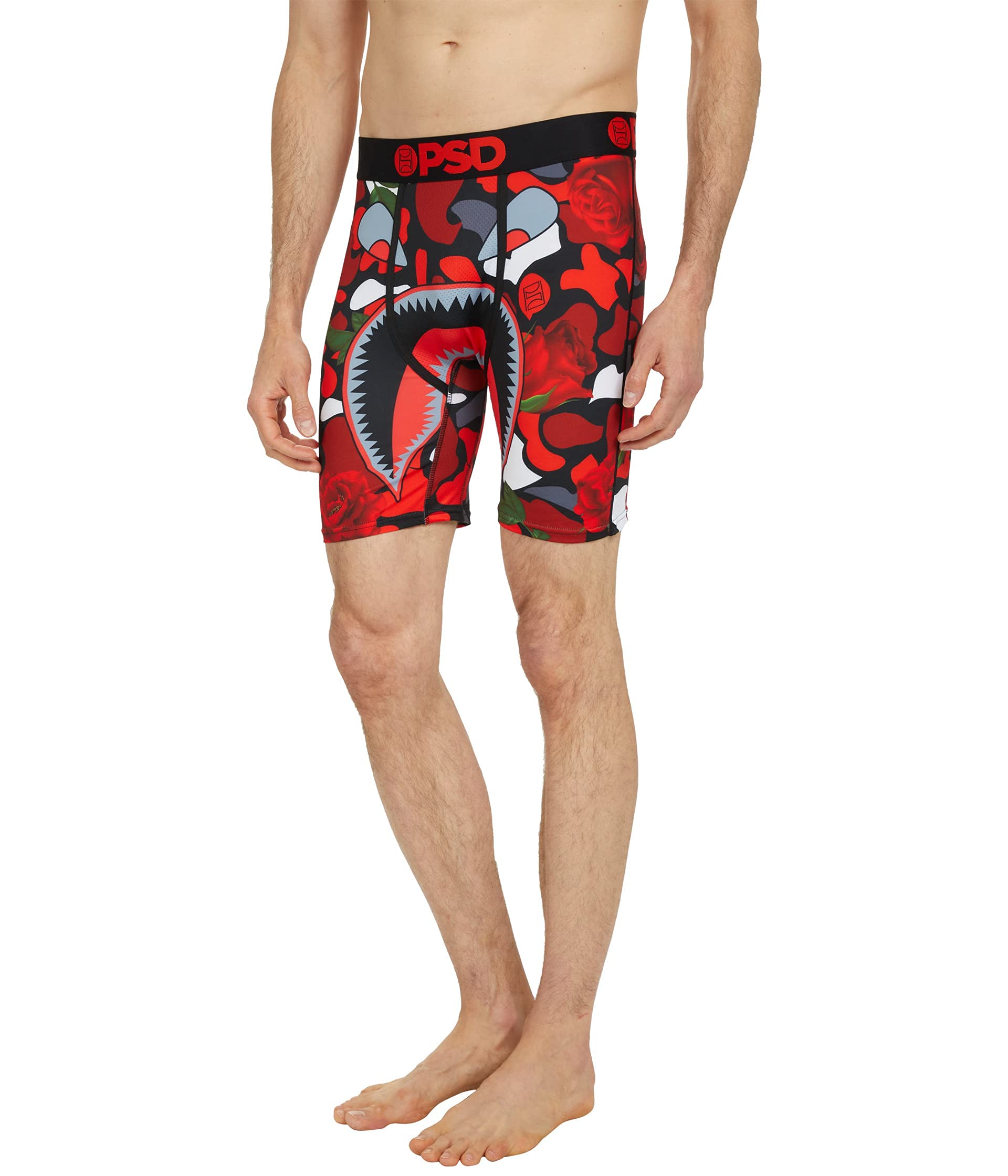 PSDUnderwear Men's Warface Rose Printed Boxer Brief