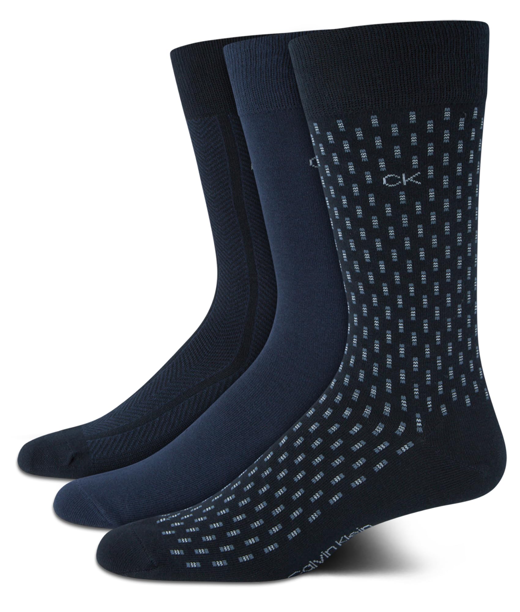 Calvin Klein Men's Sock Pack of 2 Socks (Pack of 2), Navy blue mix, One Size