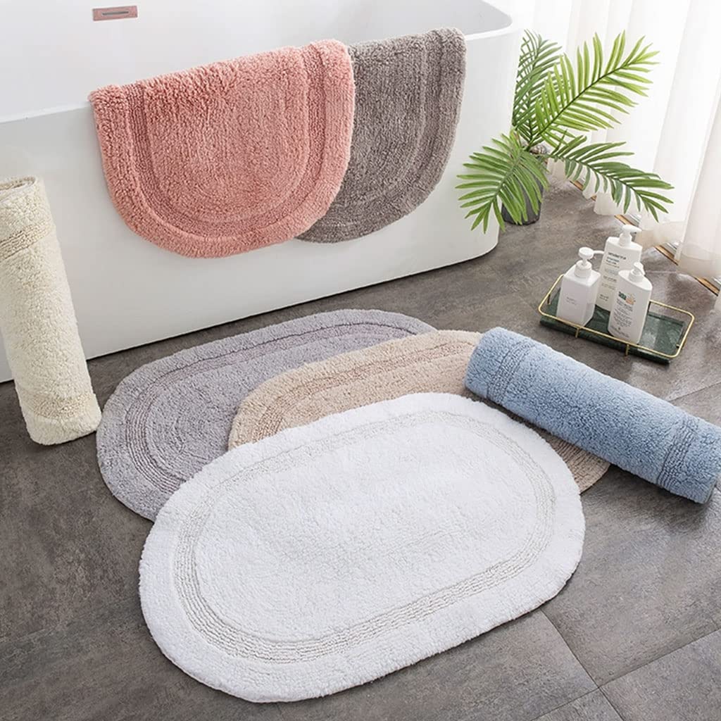 Squisito Tappeto per interni in cotone Rettangolare Tappeto antiscivolo facile da pulire Tappeto a pelo corto in morbido peluche Tappeto per camera da letto Cucina Comodo
