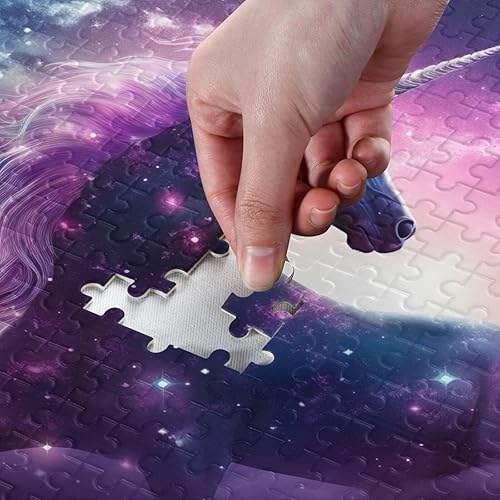 Miniatura 4 de xigua Galaxy Horse Puzzle de 1000 piezas, rompecabezas de madera para juegos familiares, adecuado para adolescentes y adultos