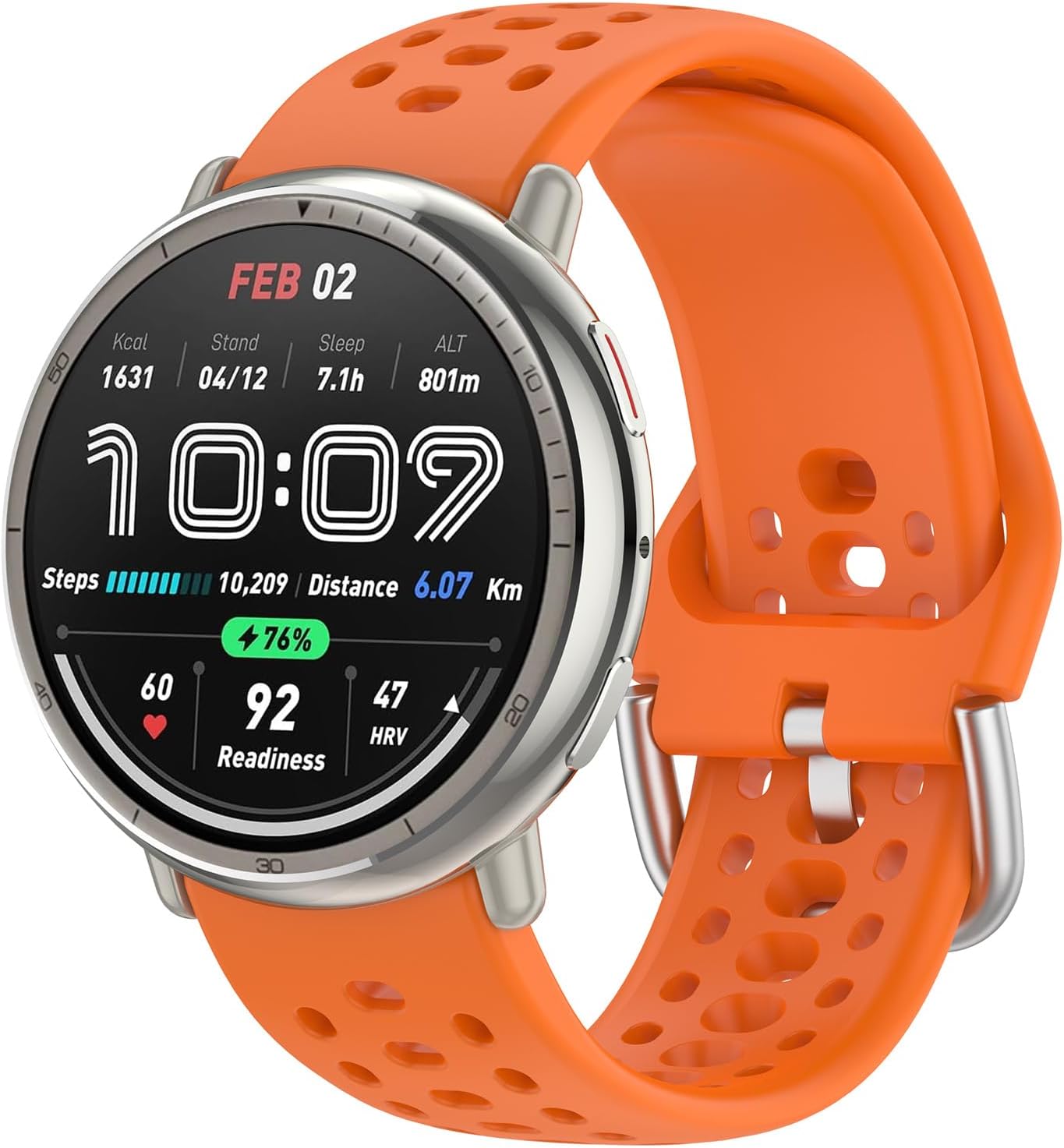 for Amazfit Active 2 Band, Silicone Replacement Strap for Amazfit Active/GTS 4 mini/GTR Mini/Bip 3 Pro,Vivoactive 6 5 3,Forerunner 55 165 Smartwatch